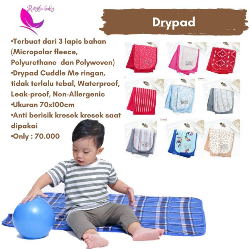 Drypad Perlak bayi CuddleMe / Alas ompol bayi premium Underpad Dewasa Perlak Anak