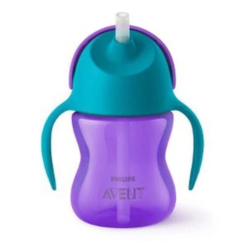 AVENT STRAW CUP 7OZ SINGLE GIRL SCF796/02 / BOTOL MINUM AVENT