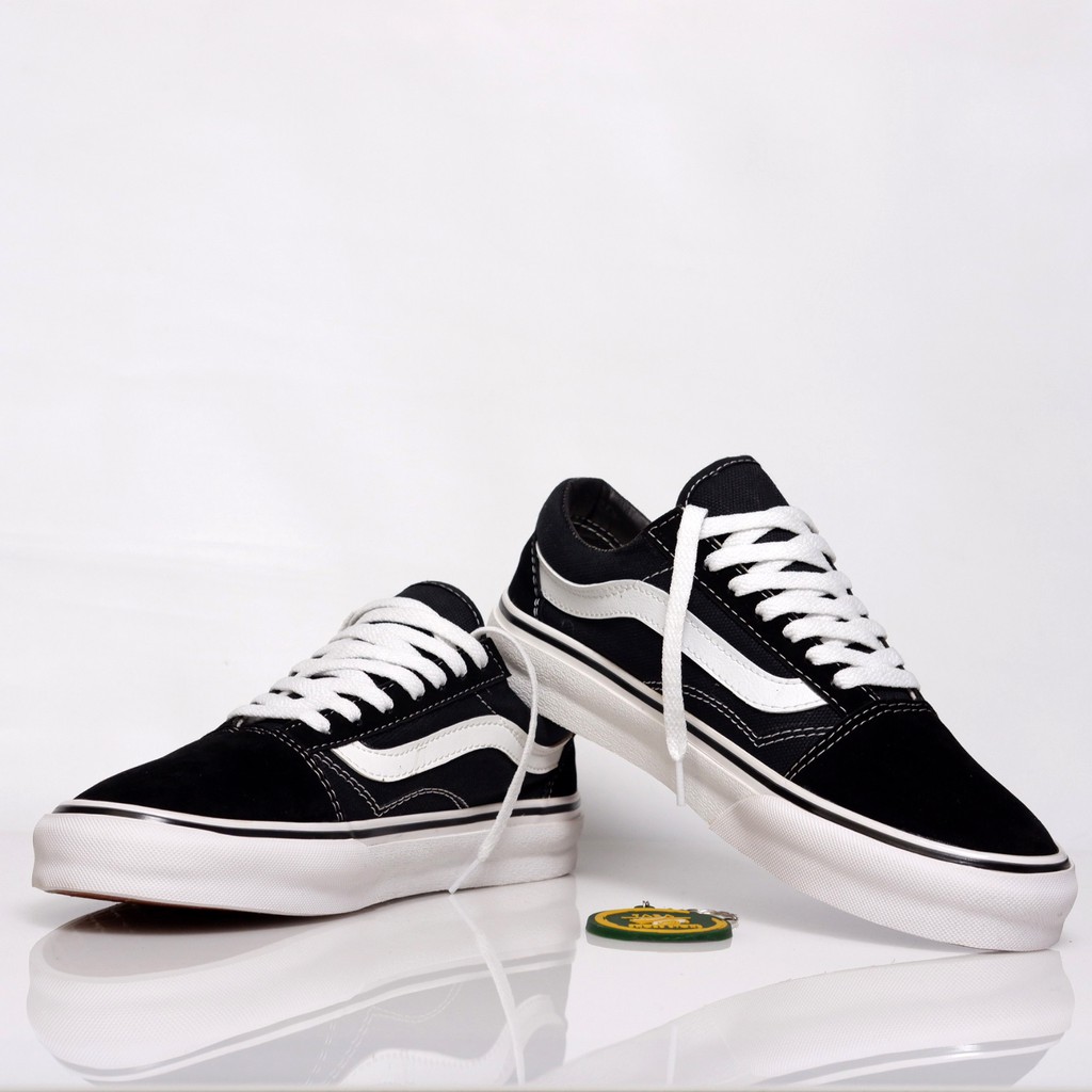 (BISA COD) SEPATU OLDSKOOL BLACK WHITE PREMIUM SNEAKERS OLD SCHOOL PRIA WANITA