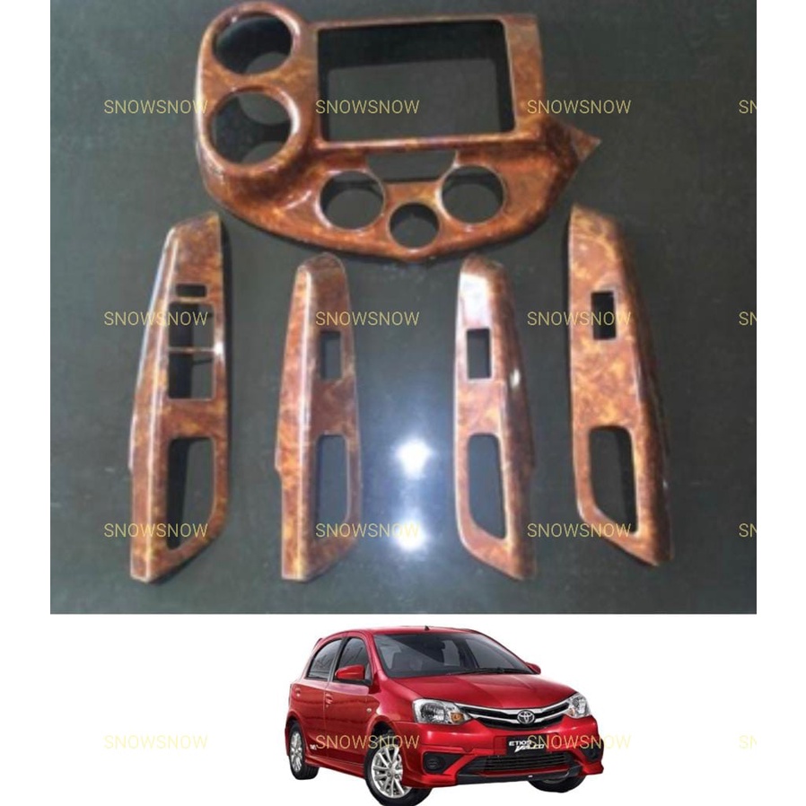 panel Wood 5 pc Etios Kayu