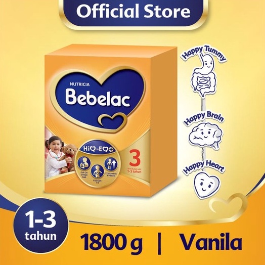 

Bebelac 3 Susu Pertumbuhan Vanila 1800g