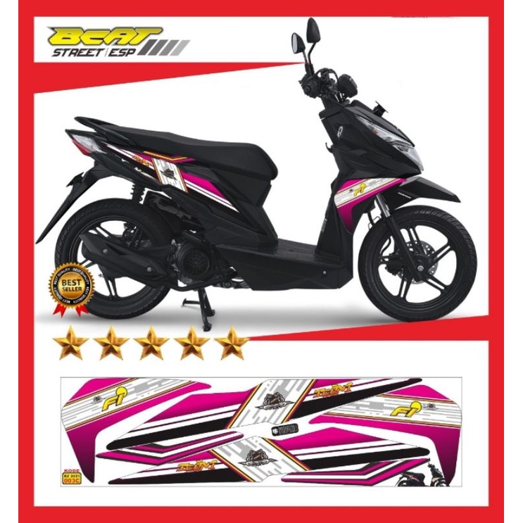 striping beat street/decal variasi beat street/stiker lis body beat street