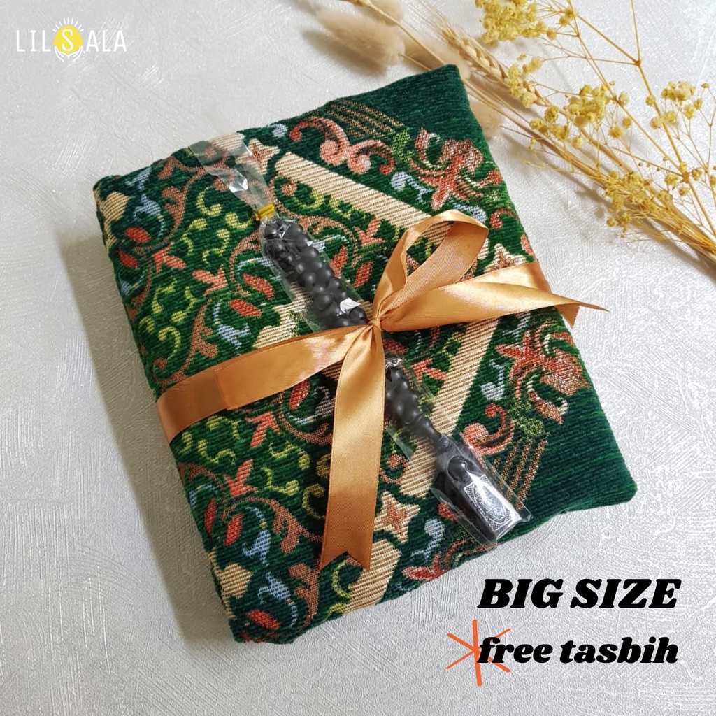 [LTZ4] SAJADAH TURKEY PREMIUM FREE TASBIH MEWAH ELEGANT AQIQAH SOUVENIR KADO GURU TAHLILAN HAUL