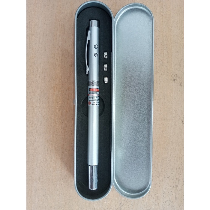 

3 in 1 Pulpen Laser Pointer / Pena LED / Bolpen Presentasi