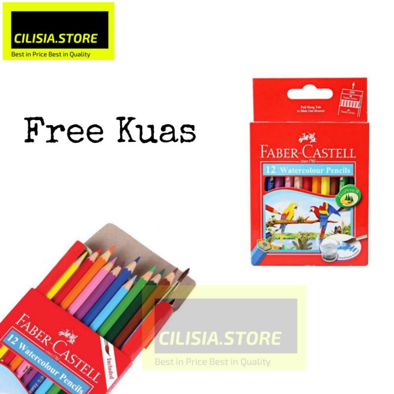 

Pensil Warna Faber Castell 12S Warna Watercolor / Pencil Color Faber