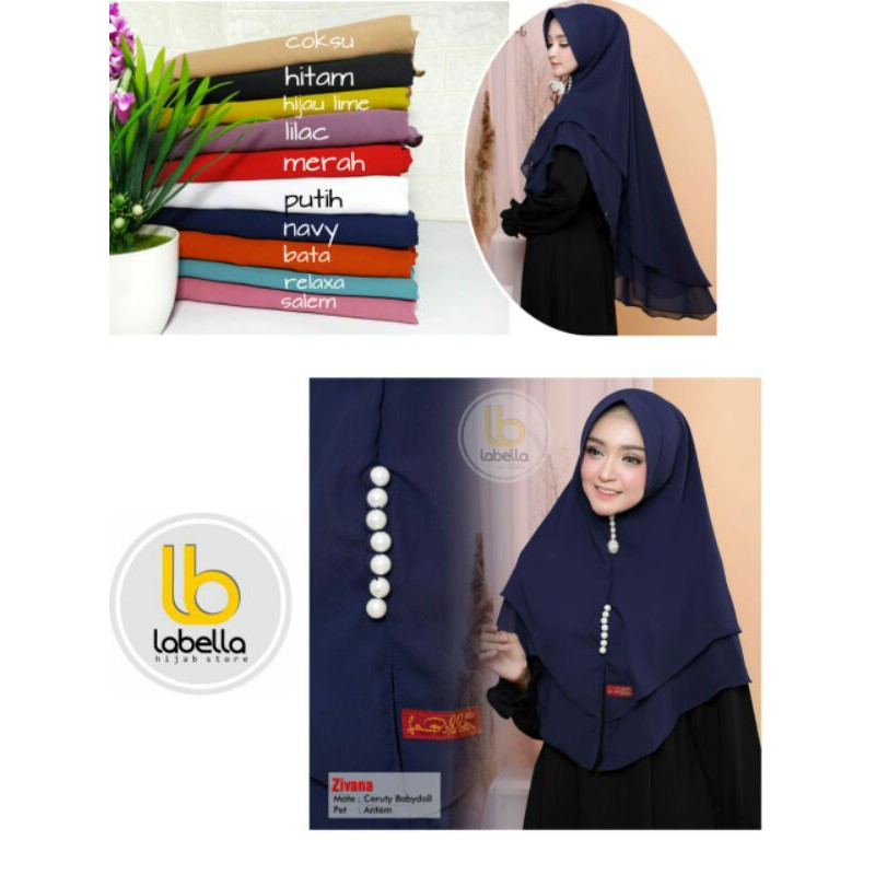 HIJAB INSTAN ZIVANA ORI BY LABELLA