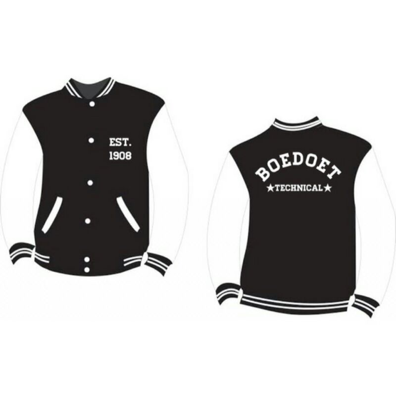 Jaket Baseball Varsity JUMBO Ukuran XS S M L XL XXL XXXL Bomber Pria dan Wanita BOEDOET Stovia
