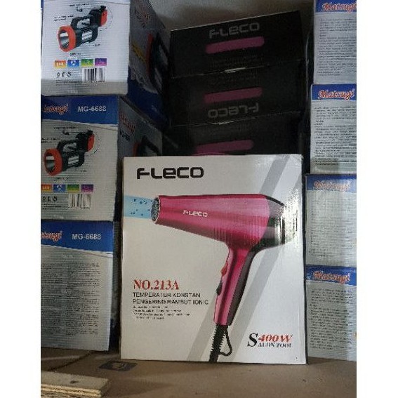 Hair Dryer Fleco 213A 400W Besar - Pengering Rambut Travel Hairdryer