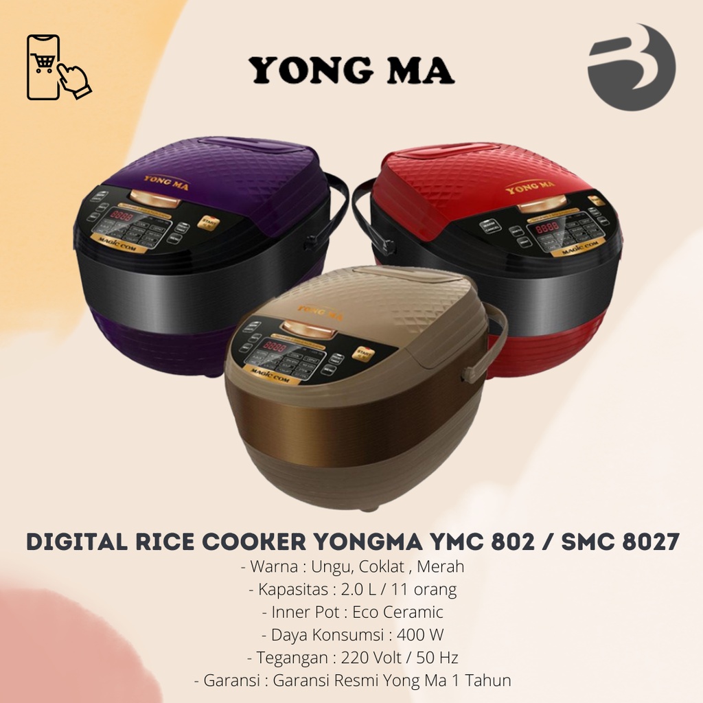 Digital Rice Cooker Magicom YongMa YMC 802 / SMC 8027