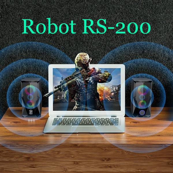 ROBOT Speaker LAPTOP DAN SPEAKER KOMPUTER RS200 Multimedia Portable Music Speaker Gaming - Garansi Resmi 1 Tahun