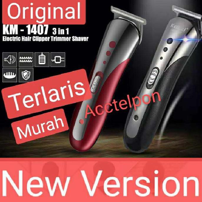 COD AKTIF]] Clipper Kemei KM-1407 Sistem Cas Alat Mesin Cukur Rambut Kumis Jenggot - km 1407
