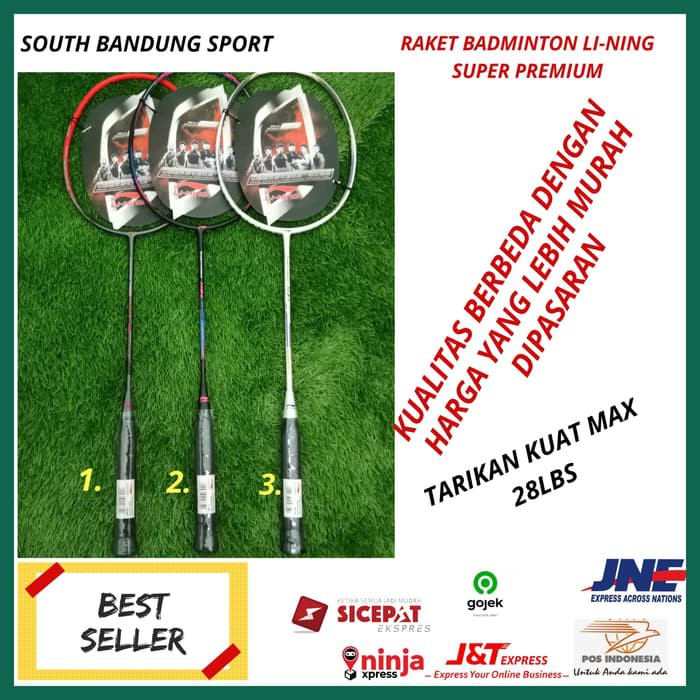 Unik Raket badminton Lining windstrom N70 ll free tas senar dan grip terbaik