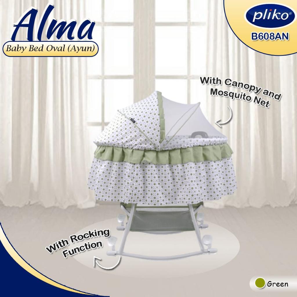 Pliko Baby Bed Oval Alma B608AN / Box Bayi