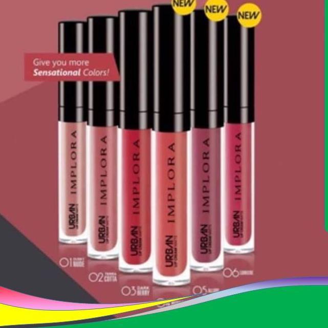 ★ Lipstik, lipcream, liftik, liptik, lipcrem implora matte lip cream velvet Populer ori ★