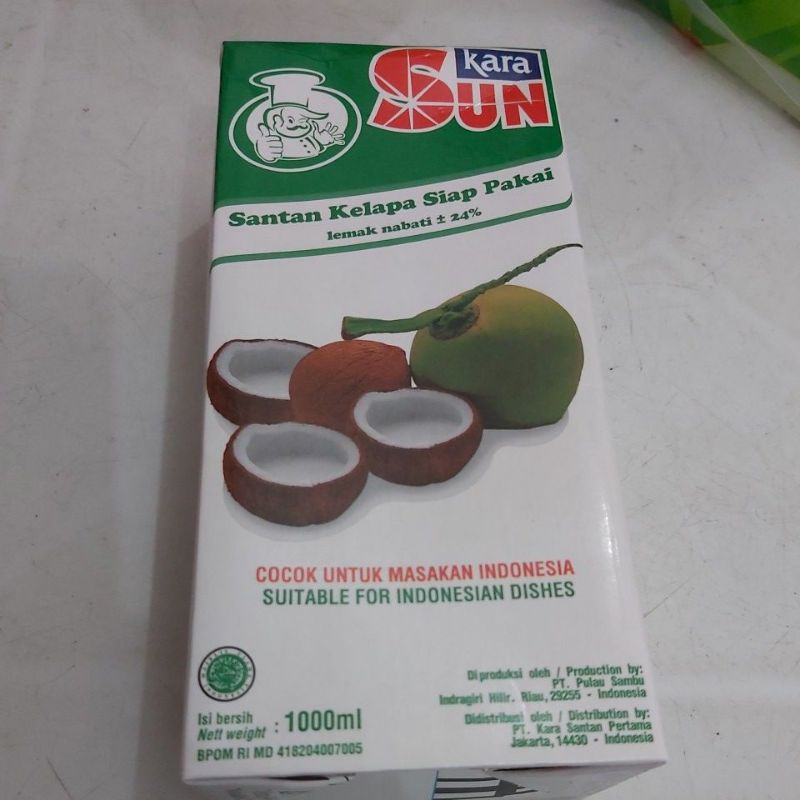 

Sun kara santan kelapa 1liter