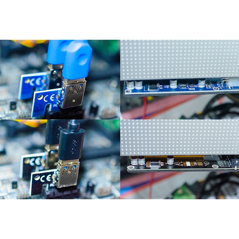 Usb 3.0 Gpu Dengan 6 Pin Interface Papan Ekstender Pci-E Riser/Papan Adapter Extender Riser Card/Pci-E Papan Adapter Riser Card Extender