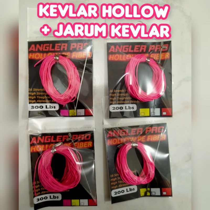 Benang Kevlar Hollow warna Pink Assist Line