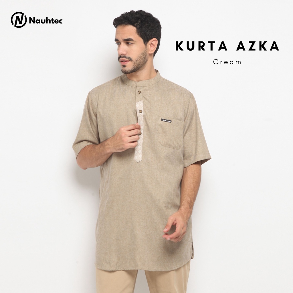 Kurta Azka Series Nauhtec Material Katun Madinah Premium Baju  Koko Pria Dewasa