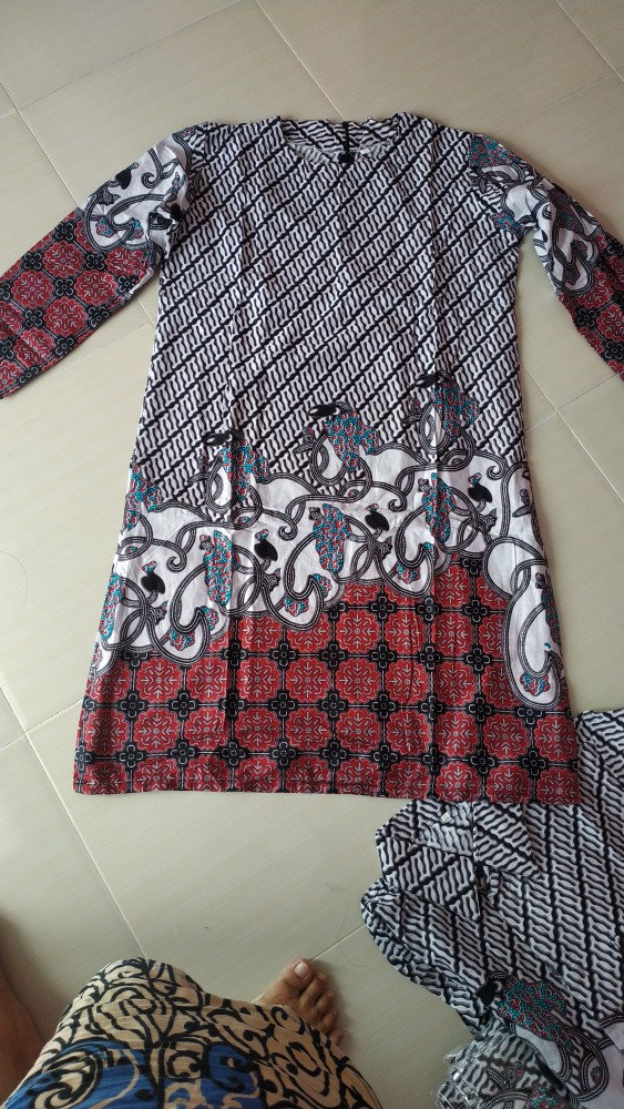 Tunik Batik Wanita M L Xl Xxl Jumbo Tunik Batik Serut