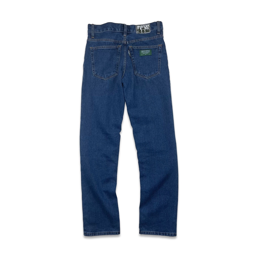 Sura Positiva - Washed Jeans (Layton) Slim Straight - Medium Blue