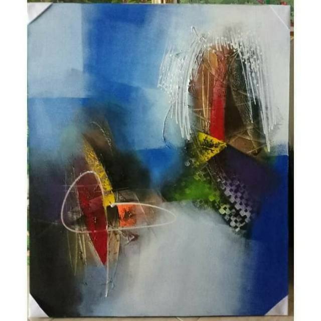 Lukisan abstrak minimalis biru Shopee Indonesia Lukisan abstrak minimalis biru Shopee Indonesia