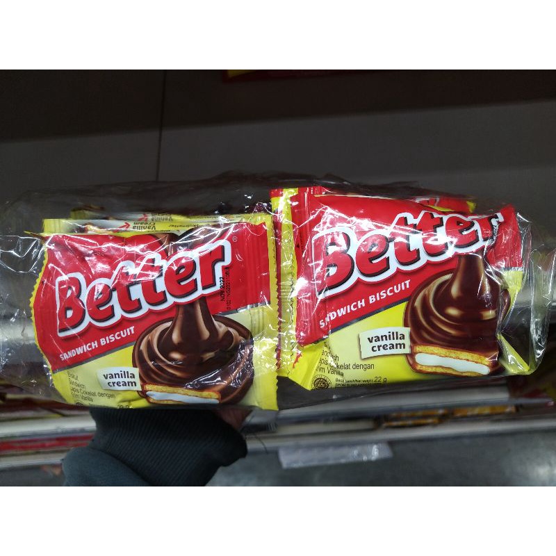 

Biskuit Better Sandwich 2 Renteng isi 20 Pcs