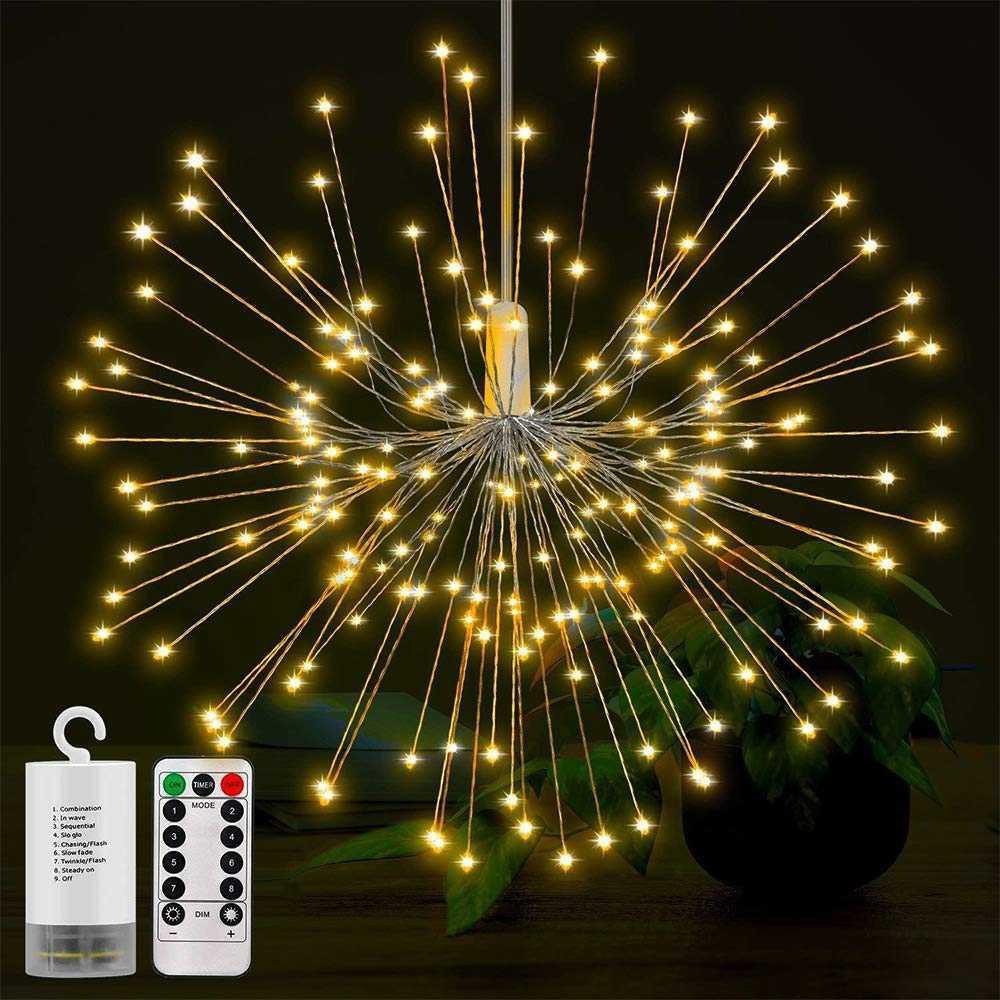 Toifucos Lampu Hias Gantung Model Fireworks 120 LED with Remote S14622