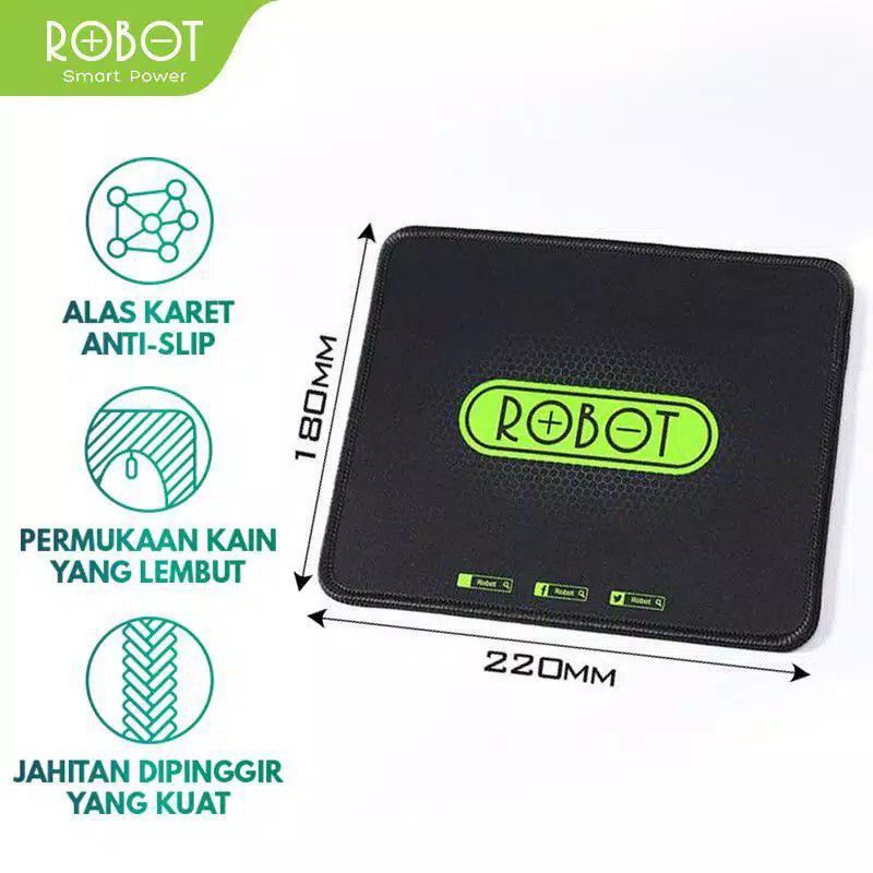 Mousepad Robot RP01 Black Robot Mouse pad Hitam 100%original Robot