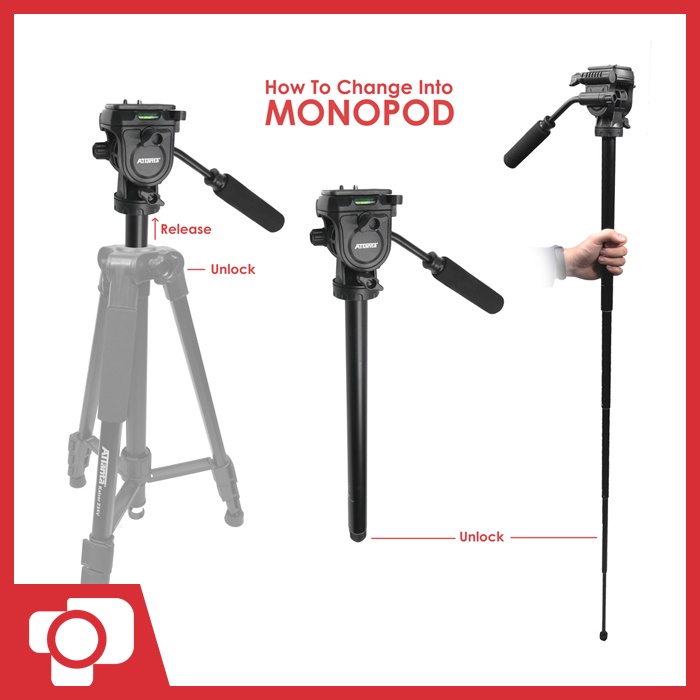 Attanta Kaiser 234V Fluid Video Head Tripod Monopod