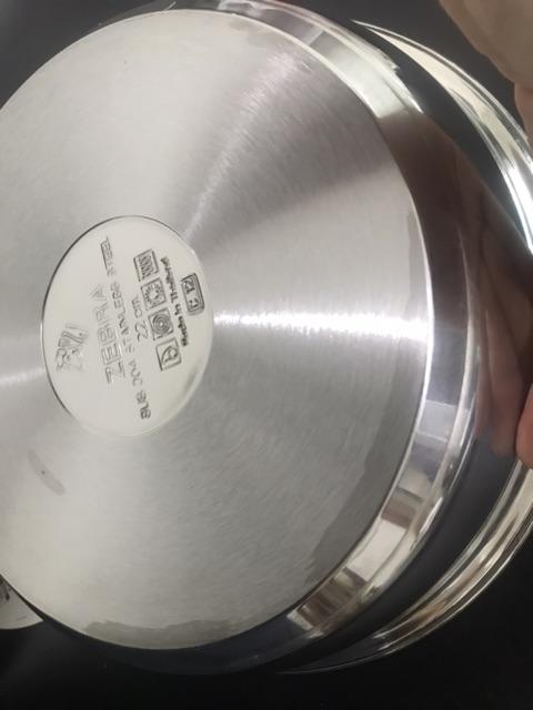 Penggorengan Stainless Zebra Fry Pan Vitalux 22cm 175323 (00230.00042)