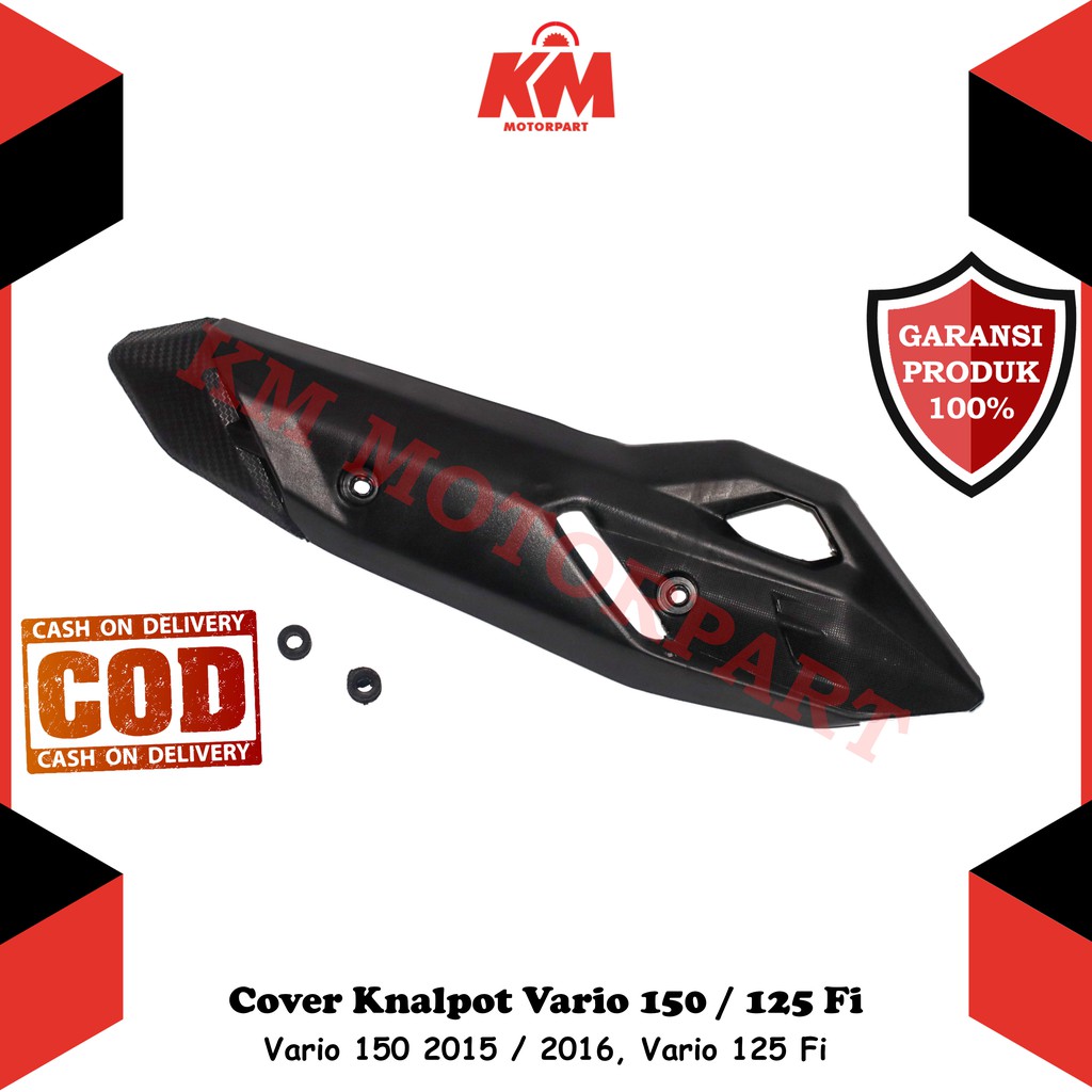 Tutup Cover Pelindung Knalpot Motor Honda Vario 150 125 FI Variasi Aksesoris Motor