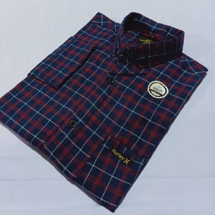 Kemeja Fanel Distro Pria Lengan Panjang Premium