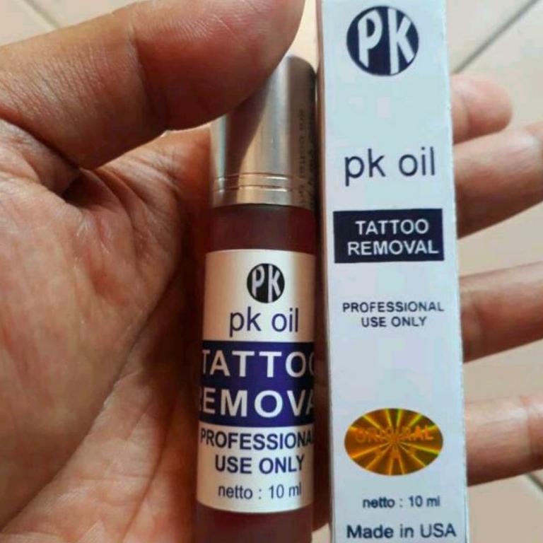 PK OIL asli original cairan penghapus tatto Obat PENGHILANG TATO PERMANEN - RTA.01Jl22ᴸ