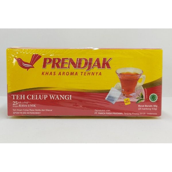 

TEH PRENDJAK khas aroma tehnya Black Tea with Vanilla and Rose Flavour isi 25bags @2g