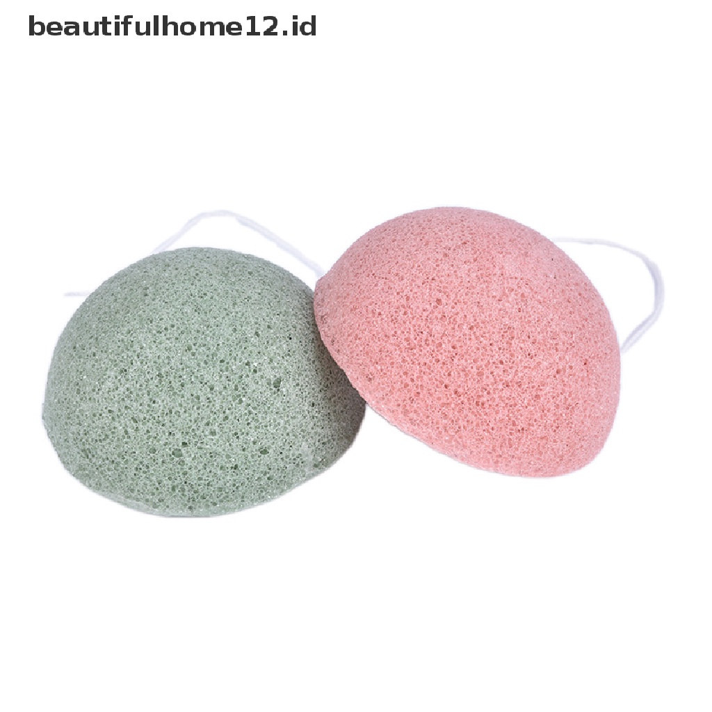【beautifulhome12.id】 Konjac Sponge Natural Konjac Puff Face Wash Cleaning Sponge Makeup Konjac Sponge .