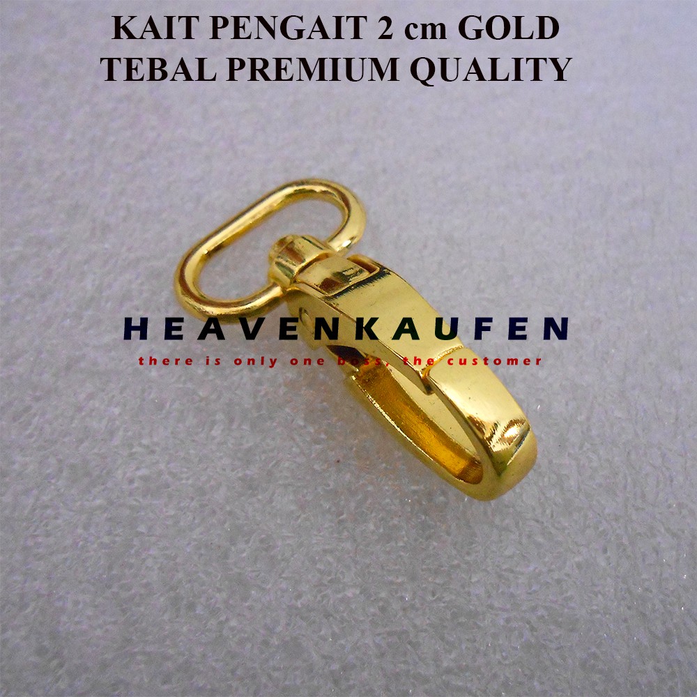 Kait Pengait Tas 2 cm Gold Emas Tebal Kualitas Premium