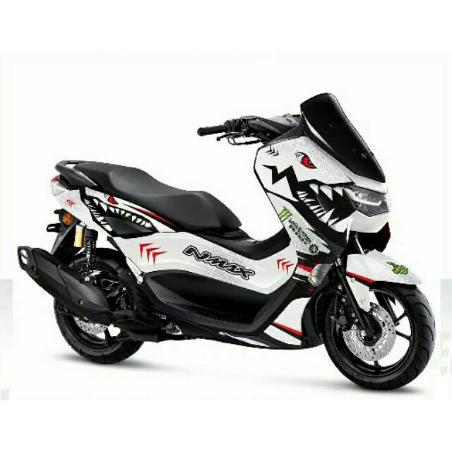 DECAL NMAX NEW 2020 WHITE SHARK