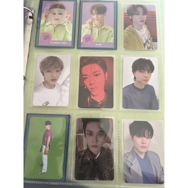 pc/photocard jeno gamecard sg21 chenle crazy ver hotsauce jisung cafe yuta ncit night johnny chenle 