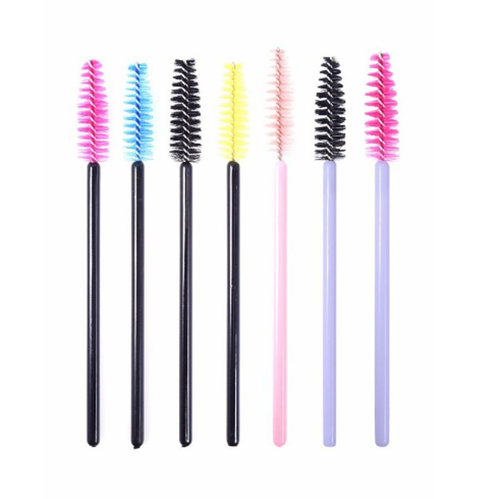 maskara wand - sikat bulut mata dan alis - spoolie sikat alis - sikat eyelash