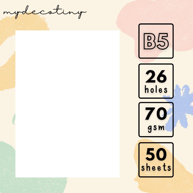 

B5 LOOSE LEAF 50 lbr
