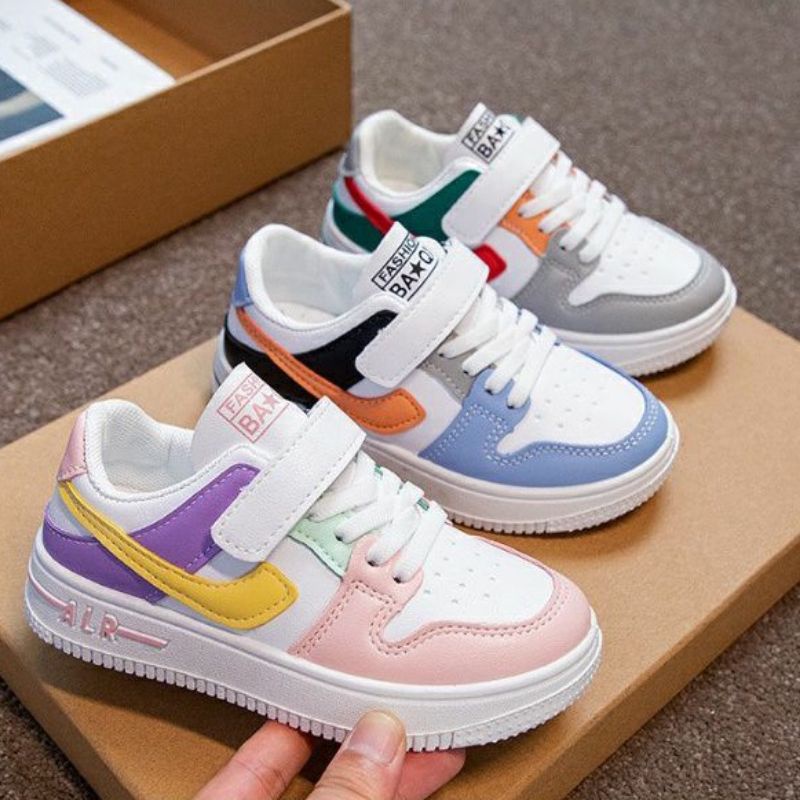 Qeede_Store Sepatu WOODY NIKE KIDSS Non LED Sneakers Anak Laki-Laki Dan Perempuan Import Size 26-37