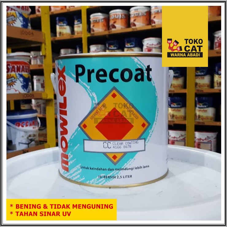 CAT MOWILEX PRECOAT CLEAR COATING 2 5 LITER Shopee Indonesia