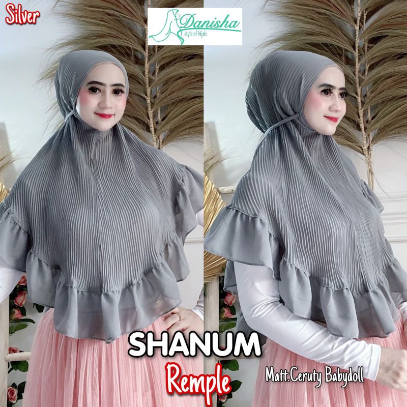 Jilbab Maryam Plisket Shanum Rempel Simpel Original Danisha-3