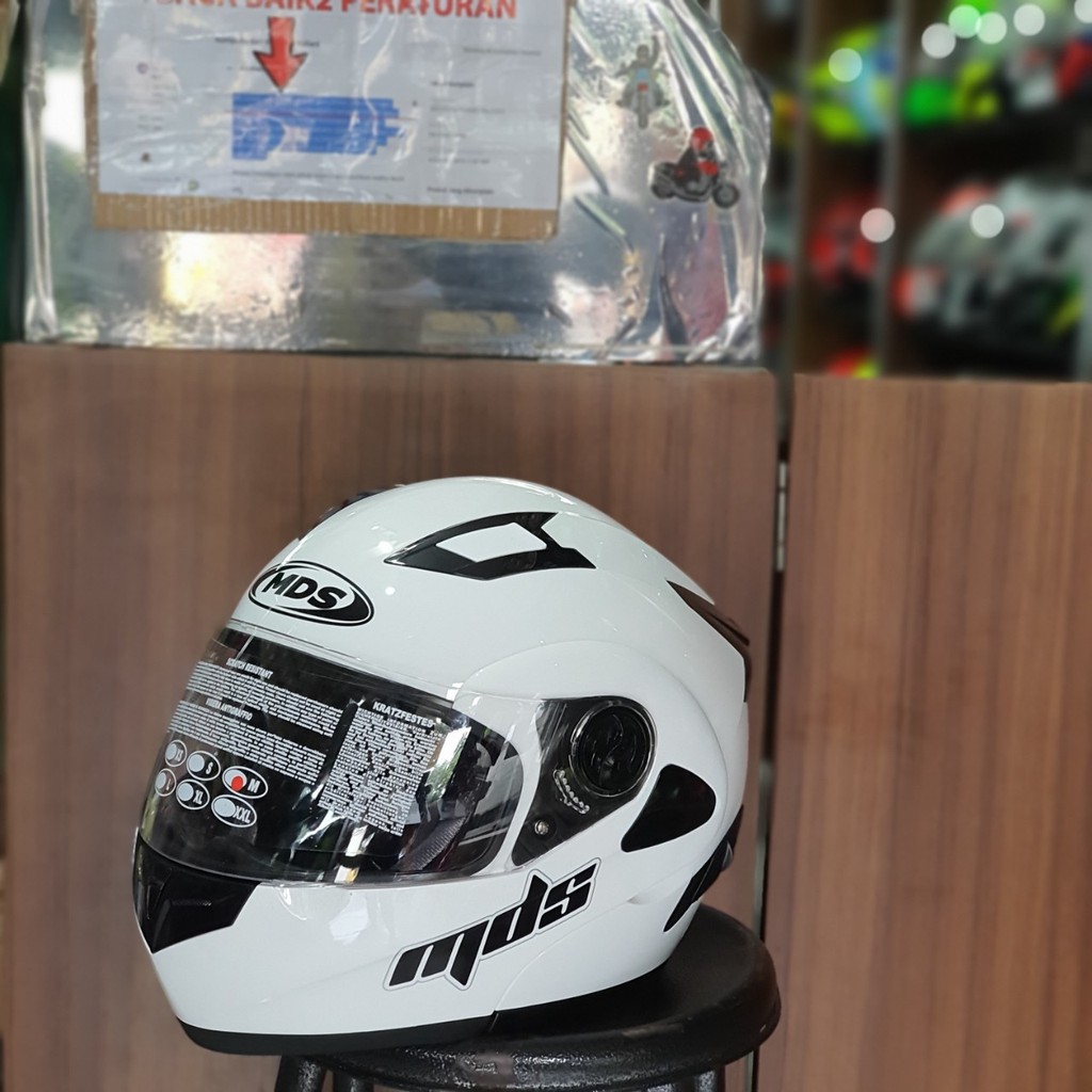 HELM MDS MODULAR MDS PRO RIDER PUTIH