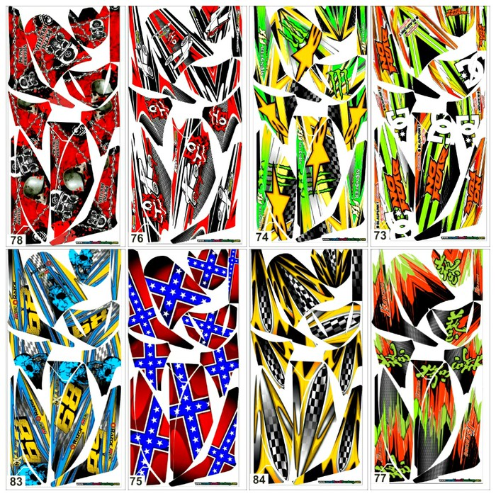 Decal Sticker Striping Fullbody Variasi KLX DTRACKER Lama 2009-2015 -6 f1150