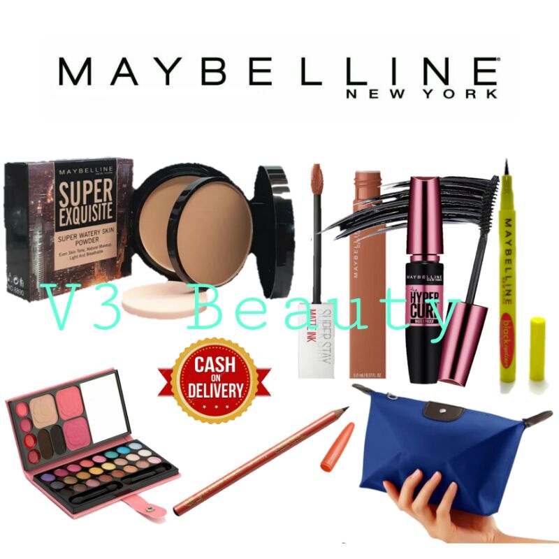 Paket Make Up Maybelline Super Set - 6 IN 1 / Paket Make Up Murah / Paket Make Up Lengkap / Kosmetik