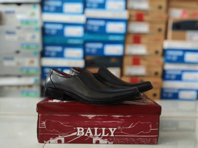 BALLY Sepatu Pantofel Kulit Asli