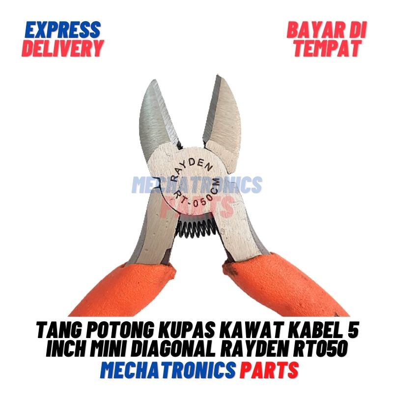 Tang Potong Kupas Kawat Kabel 5 Inch Mini Diagonal Wire Cutting Plier Rayden RT050