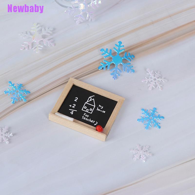 (Newbaby) 1pc Miniatur Papan Tulis Mini Skala 1: 12 Untuk Dekorasi Rumah Boneka DIY