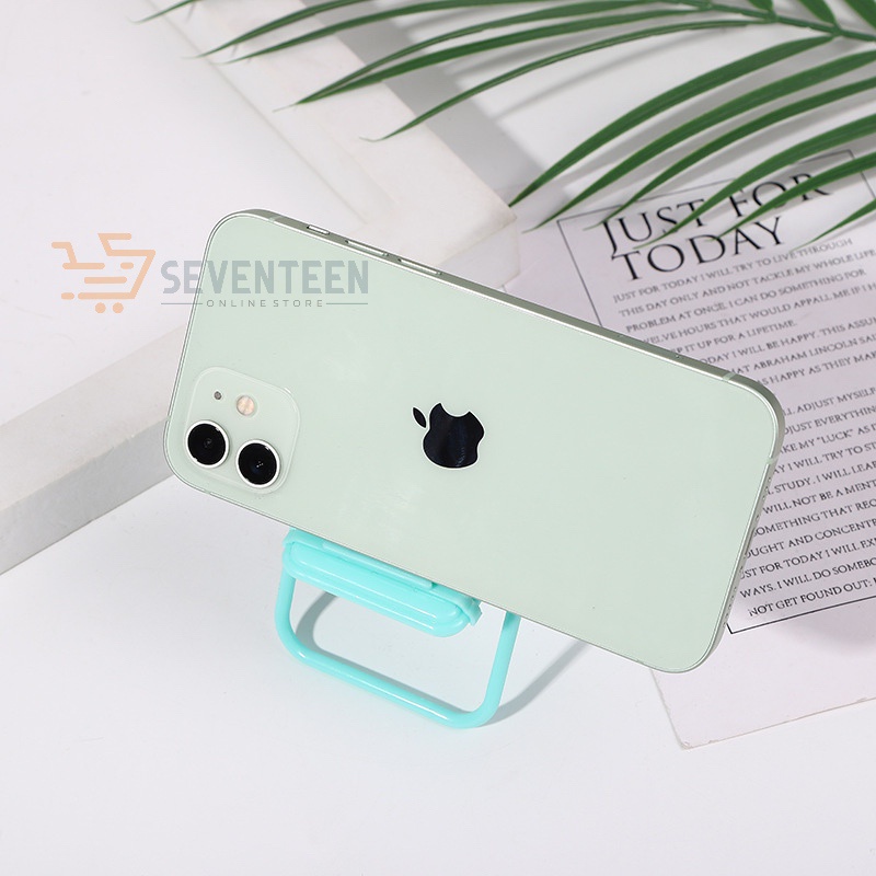 SEVENTEEN FOLDING STAND HANDPHONE MODEL KURSI MACARON SANDARAN HP KURSI LIPAT STAND AKSESORIS UNIVERSAL PAJANGAN